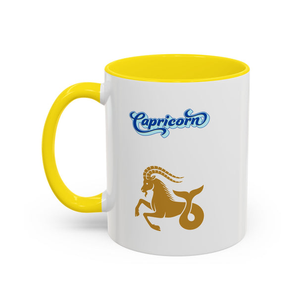 'Capricorn' Zodiac Accent Coffee Mug