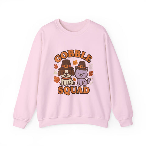 Gobble Squad Sweatshirt | Cozy Fall Apparel, Thanksgiving Gift, Unisex Crewneck, Cute Animal Design, Holiday Fashion