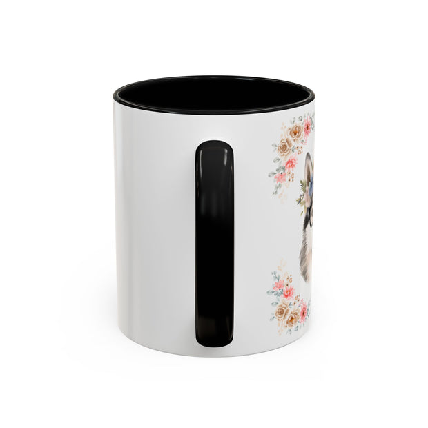 Geeky Goddess Siberian Husky Accent Coffee Mug