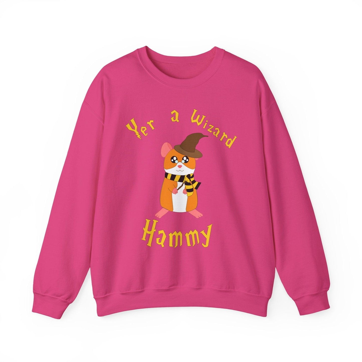 Hammy the Wizard Hamster Sweatshirt | Cute Wizard Hamster Illustration