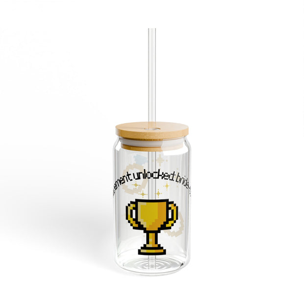 'Achievement Unlocked: Bride-To-Be' Sipper Glass