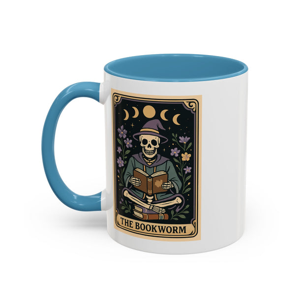 'The Bookworm' Tarot Card Accent Coffee Mug