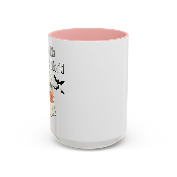 'You and Me Against The World' Accent Coffee Mug
