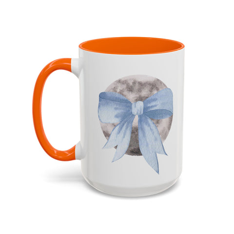 Moon Wrapped In A Bow Accent Coffee Mug