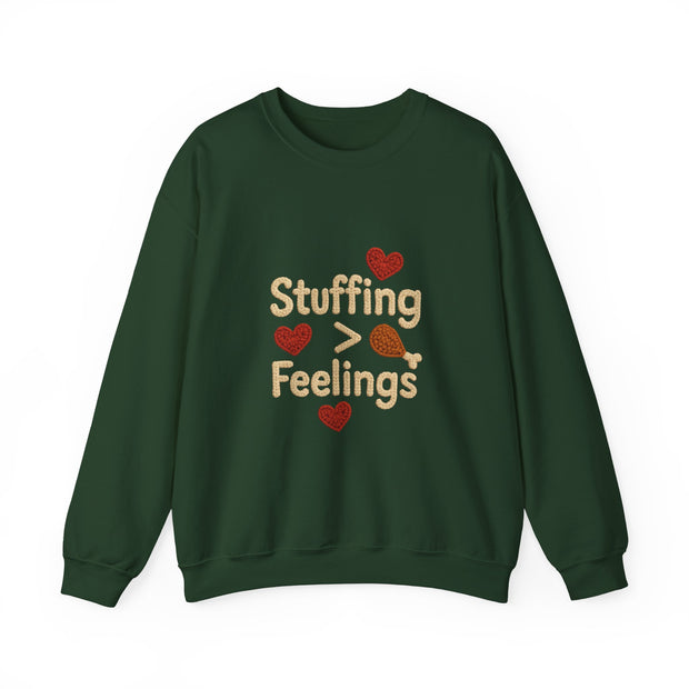 Stuffing Over Feelings Crewneck Sweatshirt | Funny Funny Thanksgiving Sweatshirt | Unisex Cozy Apparel | Holiday Gift for Foodies, [...]