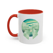 Green Planet Wrapped In A Bow Accent Coffee Mug