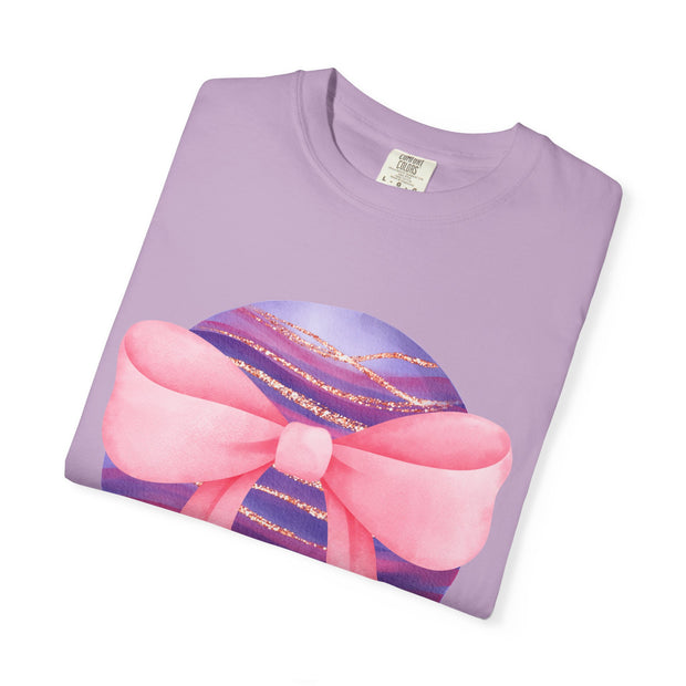 Pink/Purple Planet Wrapped In A Bow Unisex T-Shirt