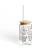 'The Strength' Tarot Card Sipper Glass