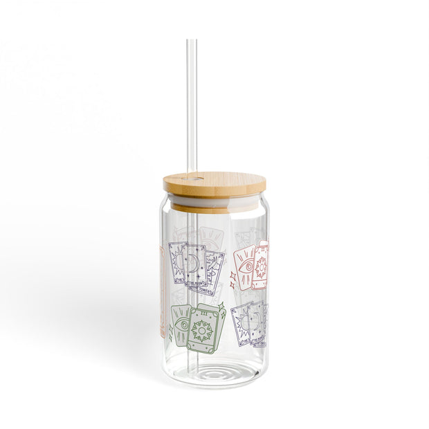'The Strength' Tarot Card Sipper Glass