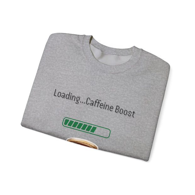 'Loading...Caffeine Boost' Unisex Crewneck Sweatshirt