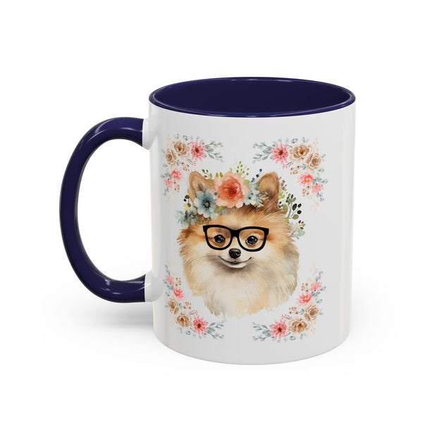 Geeky Goddess Pomeranian Accent Coffee Mug