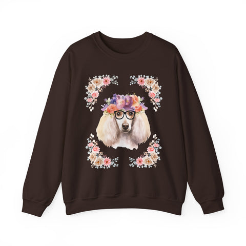 Geeky Goddess French Poodle Unisex Crewneck Sweatshirt