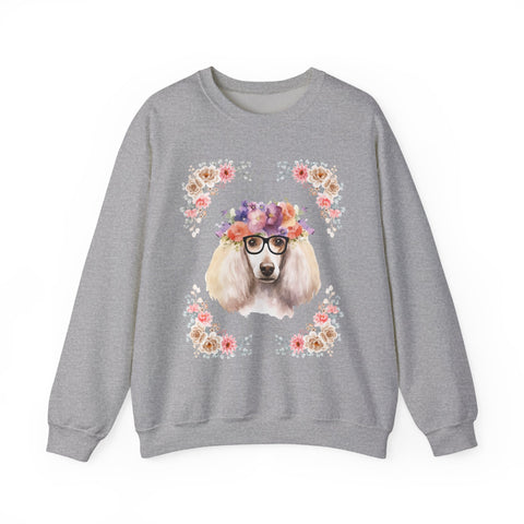 Geeky Goddess French Poodle Unisex Crewneck Sweatshirt