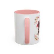 Geeky Goddess Dark Gray Cat Accent Coffee Mug