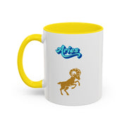 'Aries' Zodiac Accent Coffee Mug