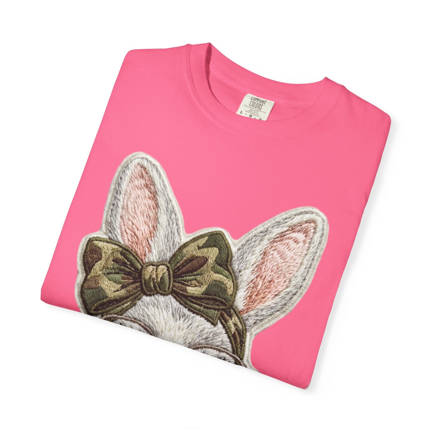 Hipster Bunny Illustration T-Shirt | Bunny with Glasses and Bow