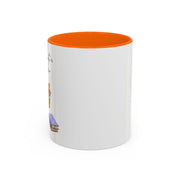 'Feline Good With A Book & Brew' Accent Coffee Mug