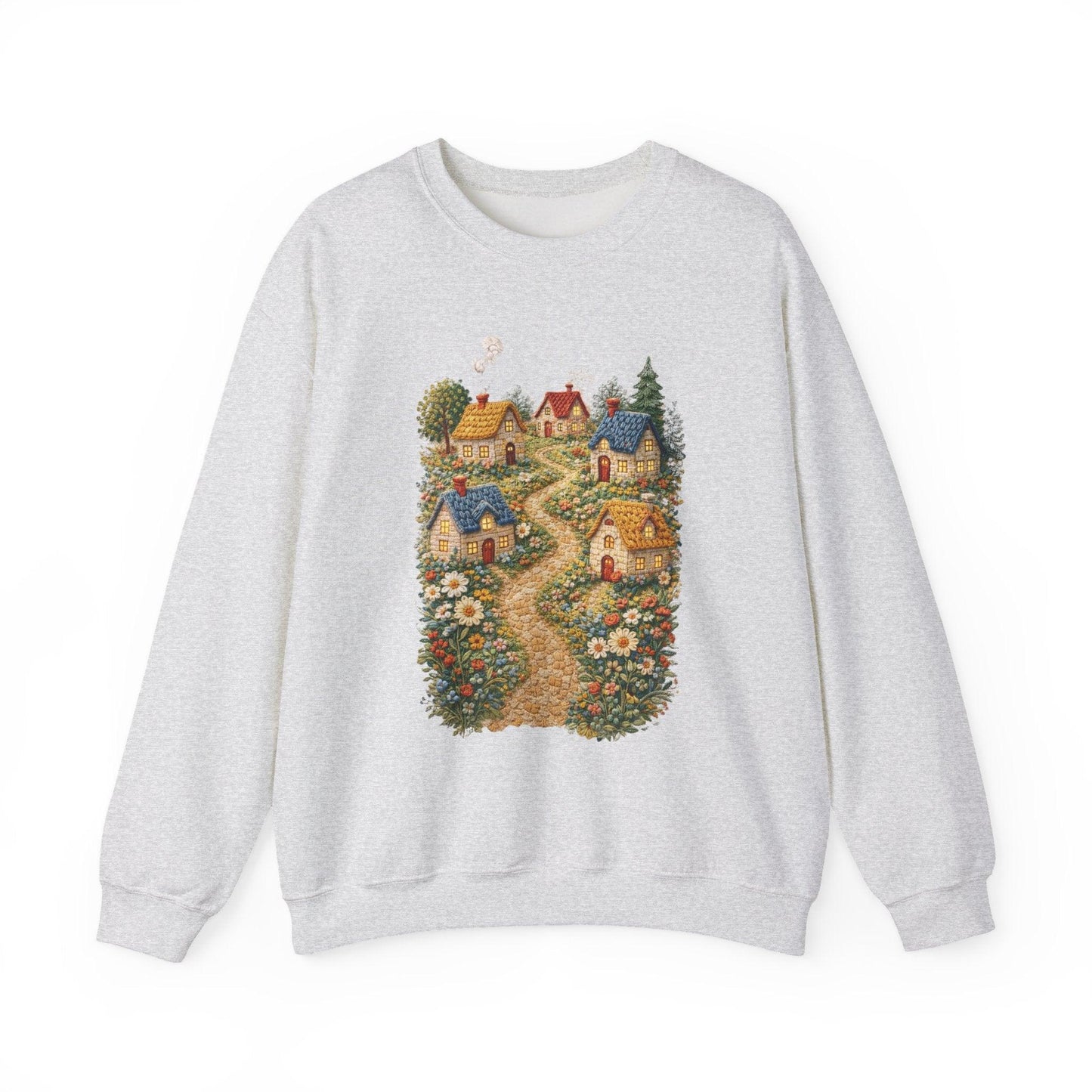 Cozy Cottage Pathway Sweatshirt | Country Village Scenic Crewneck