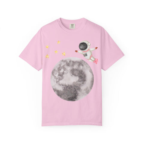 Astronaut Flying To The Moon Unisex T-Shirt