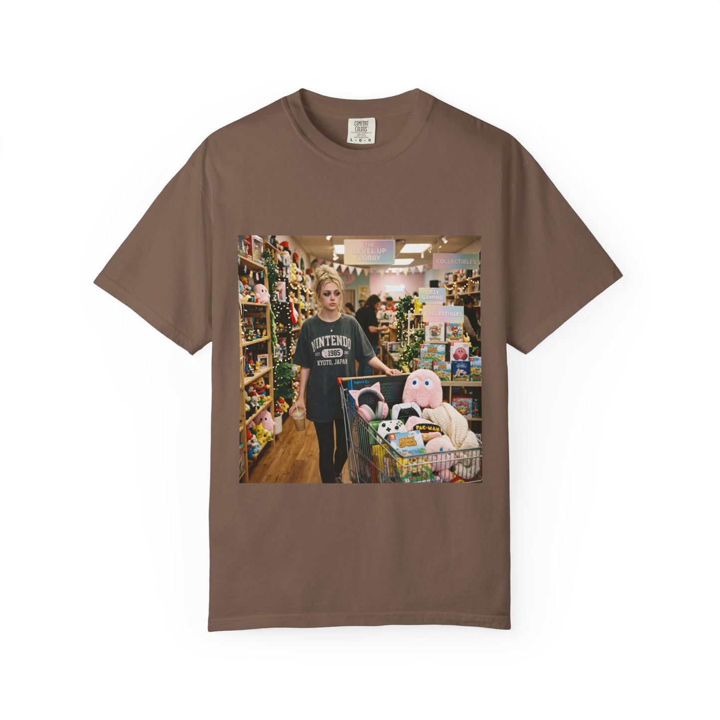 Unwell But Gaming Shirt | Gamer Girl Tee, Cozy Gaming Shirt, Video Game Lover Gift, Caffeine & Side Quests Aesthetic, Oversized Graphic Tee