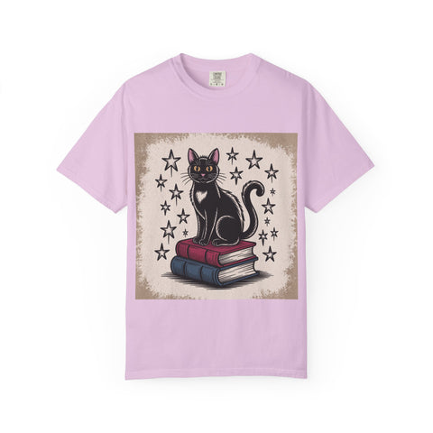 Cat and Book Lover's T-Shirt,