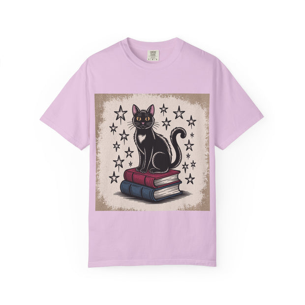 Cat and Book Lover's T-Shirt,