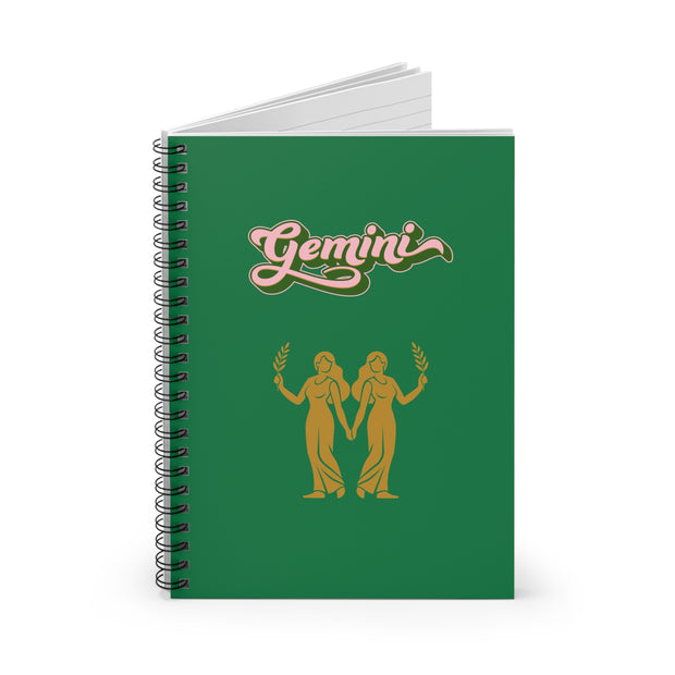 'Gemini' Zodiac Spiral Notebook