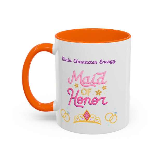'Main Character Energy: Maid of Honor' Accent Coffee Mug
