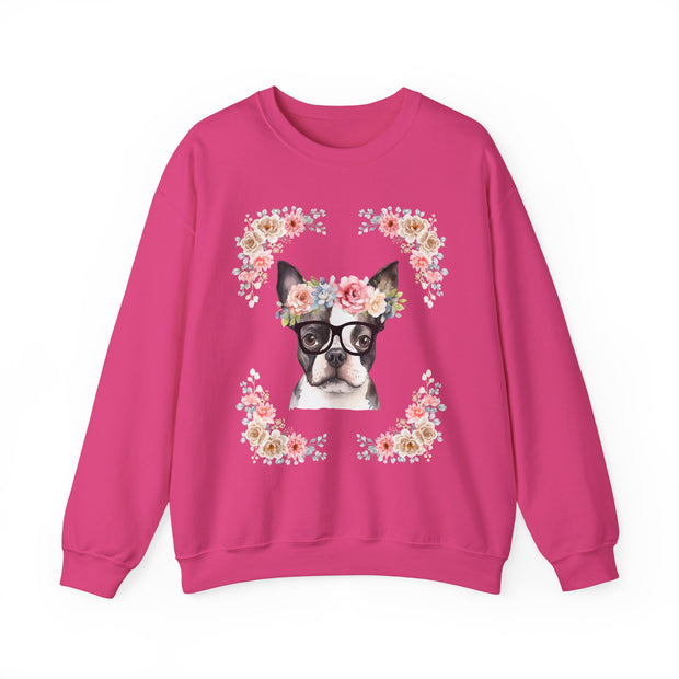 Geeky Goddess French Bulldog Unisex Crewneck Sweatshirt