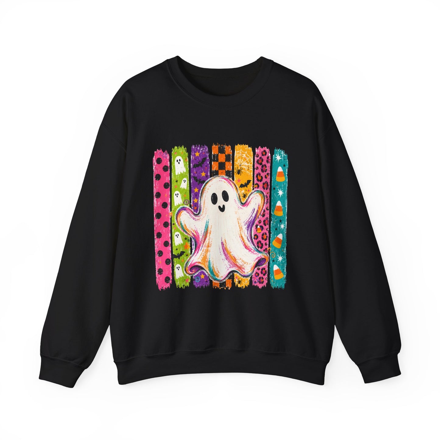 Rainbow Ghost Halloween Sweatshirt | Cute Ghost Graphic Crewneck