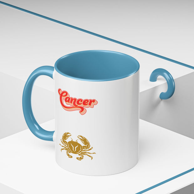 'Cancer' Zodiac Accent Coffee Mug