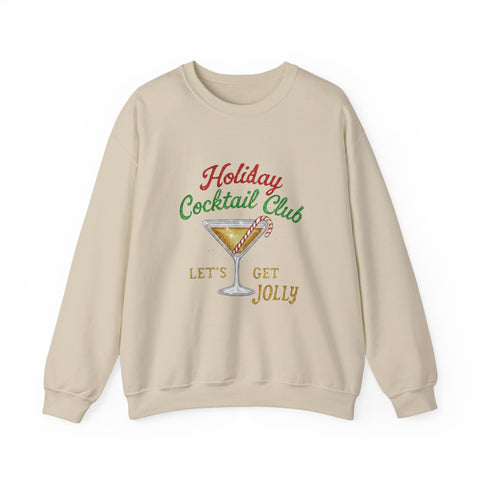 Holiday Cocktail Club Sweatshirt | Lets Get Jolly Christmas Sweatshirt