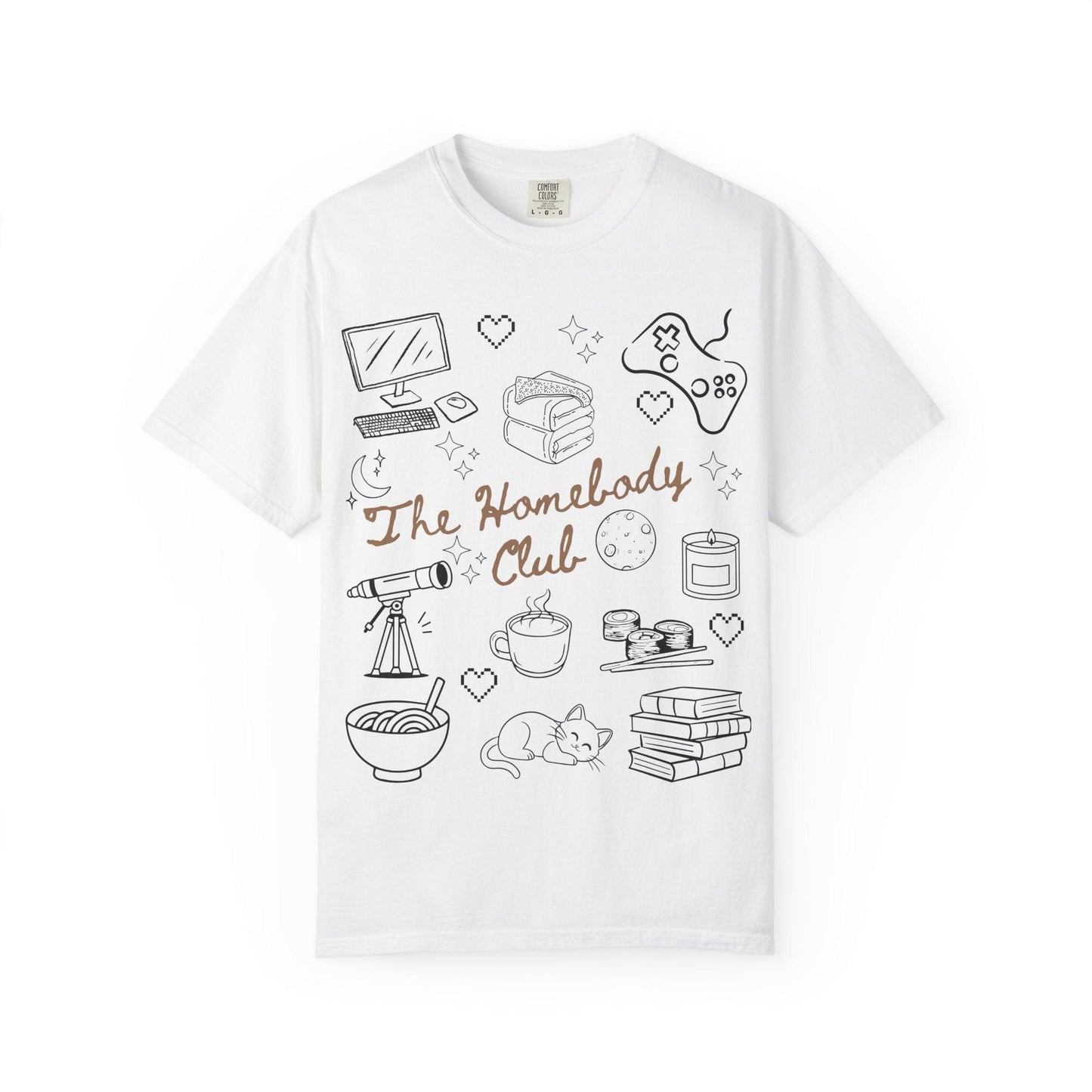 The Homebody Club T-Shirt | Cozy Vintage Style | Gift for Introverts | Home Lovers Tee | Cute Casual Wear | Relaxed Vibes Shirt