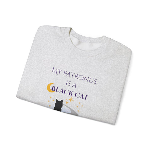 'My Patronus Is A Black Cat' Unisex Crewneck Sweatshirt