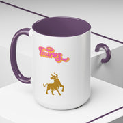 'Taurus' Zodiac Accent Coffee Mug