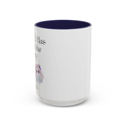 'Player 2 Has Joined The Party' 'Est. 2025' Accent Coffee Mug