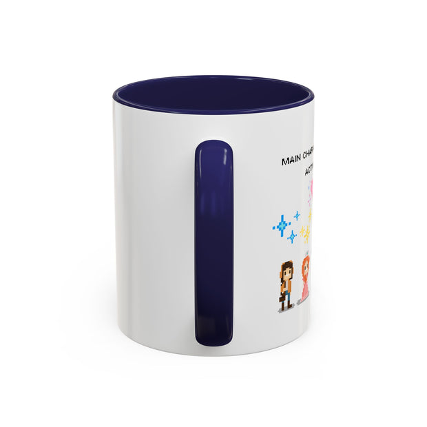 'Main Character Mode: Activated' Accent Coffee Mug