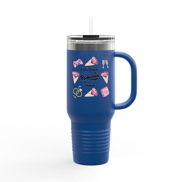 'Side Quest: Bridesmaid Duties' Insulated Travel Mug, 40oz