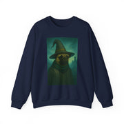 Wizard Pug Sweatshirt, Cozy Unisex Sweatshirt, Funny Pet Lover Gift, Halloween Apparel, Casual Trendy Crewneck