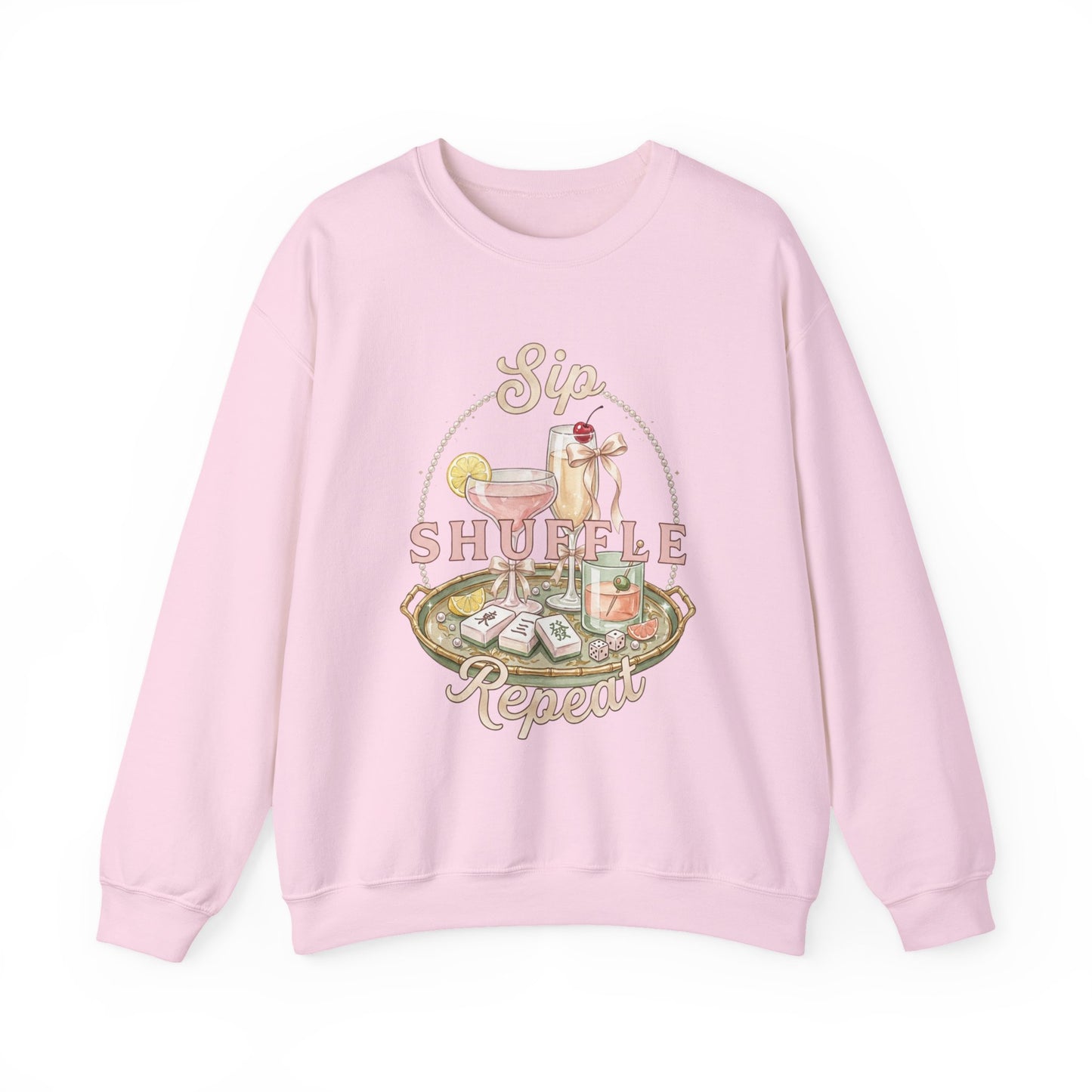Mahjong Girls Night Crewneck Sweatshirt | Mahjong Tiles, Pastel Cozy Club