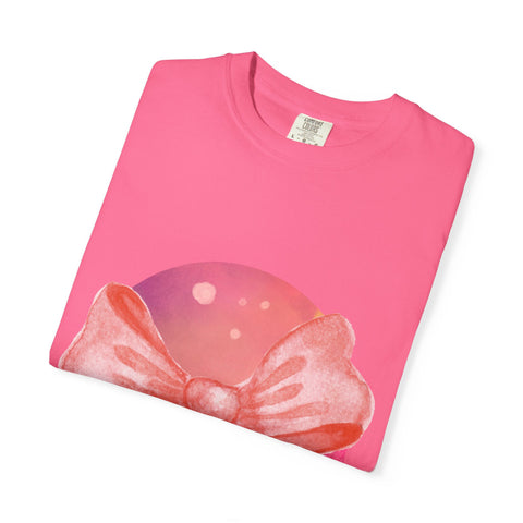 Pink/Yellow Planet Wrapped In Bow Unisex T-Shirt