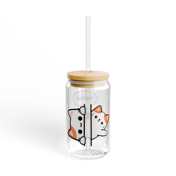 'Meow' Cute Cat Sipper Glass