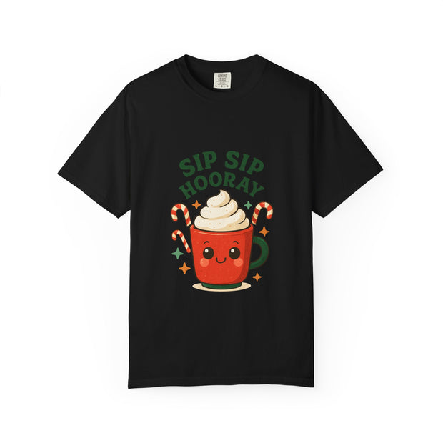 'Sip Sip Hooray' Holiday Unisex T-shirt