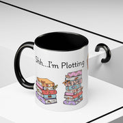 'Shhh...I'm Plotting' Accent Coffee Mug