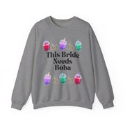 'This Bride Needs Boba' Unisex Crewneck Sweatshirt