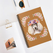 Geeky Goddess French Poodle Spiral Notebook