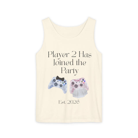 'Player 2 Has Joined the Party' 'Est. 2026' Unisex Tank Top
