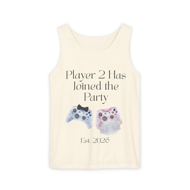 'Player 2 Has Joined the Party' 'Est. 2026' Unisex Tank Top