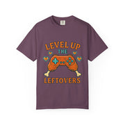 Gamer T-shirt - Level Up the Leftovers | Unisex Gaming Tee, Casual Wear, Game Night Shirt, Gift for Gamers, Funny Apparel