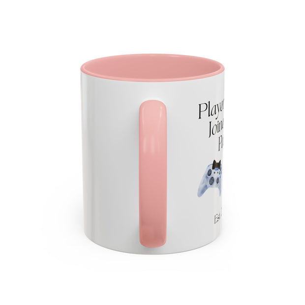'Player 2 Has Joined The Party' 'Est. 2026' Accent Coffee Mug